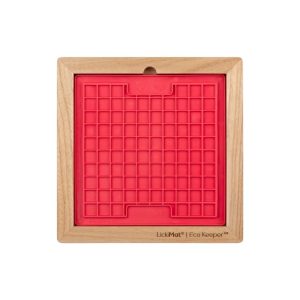 Classic Keeper Lick-Mat Wooden Red