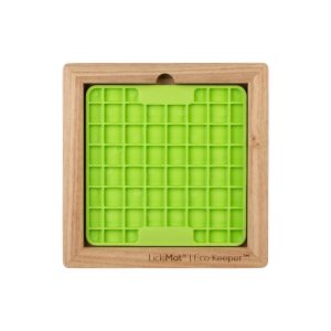 Mini Keeper Lick-Mat Wooden Green