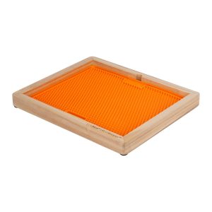 X-Large Keeper Lick-Mat Wooden Orange